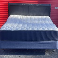 Queen Size Bed with Mattress Set