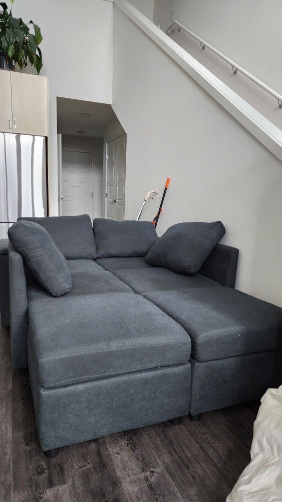 Modular Sectional Sofa With storage seats