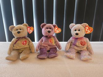 Ty Beanie Babies Bear Set of 3
