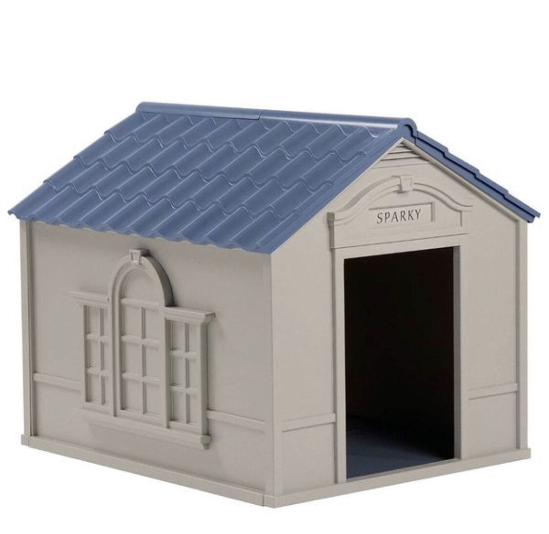 Suncast Outdoor Dog House with Door - Water Resistant