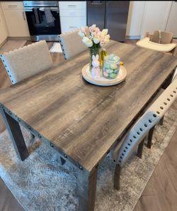 Farmhouse Dining Table and chairs