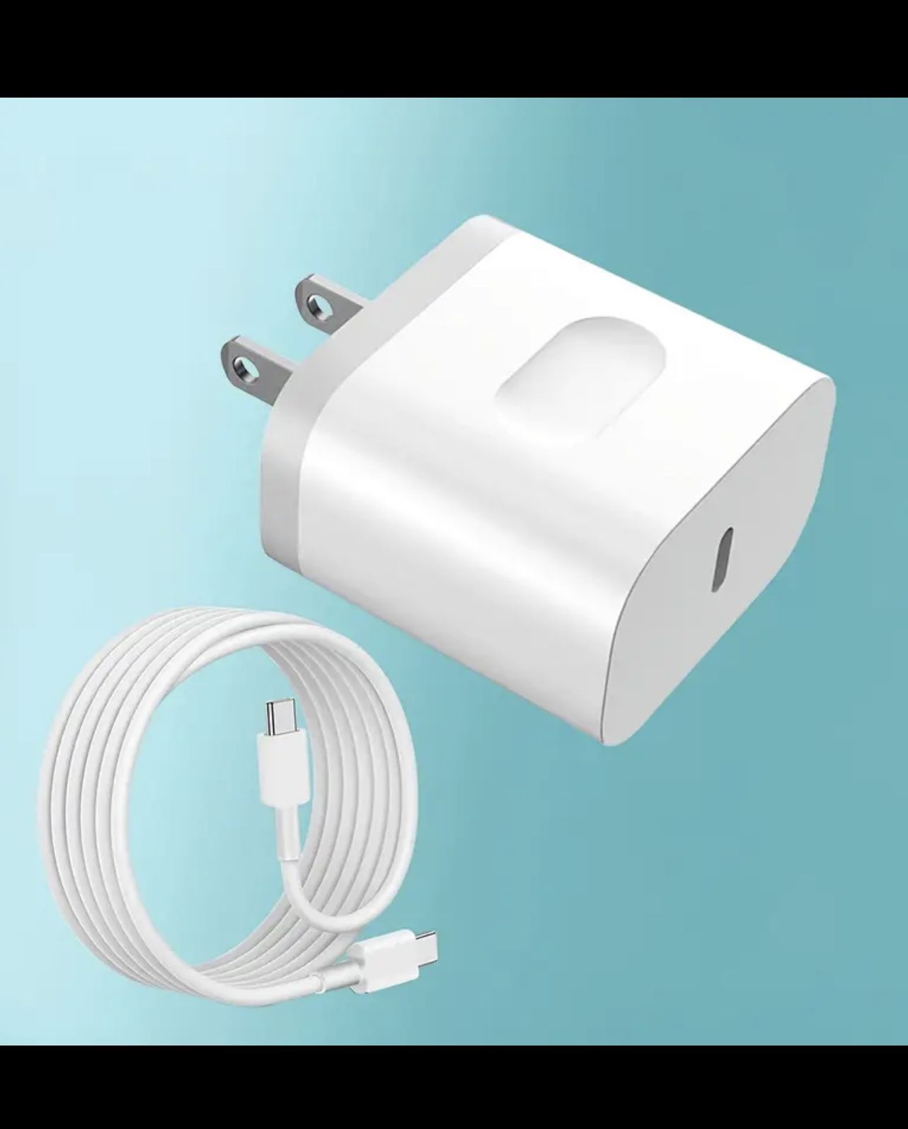 10-20w Fast Charger For iPhone + 4 Ft Cable USB C