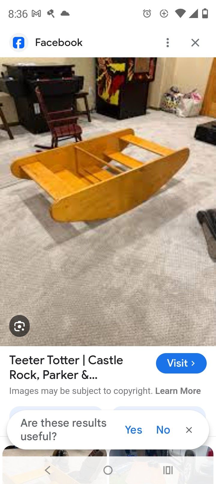 Wooden Rocking Boat And Stairs