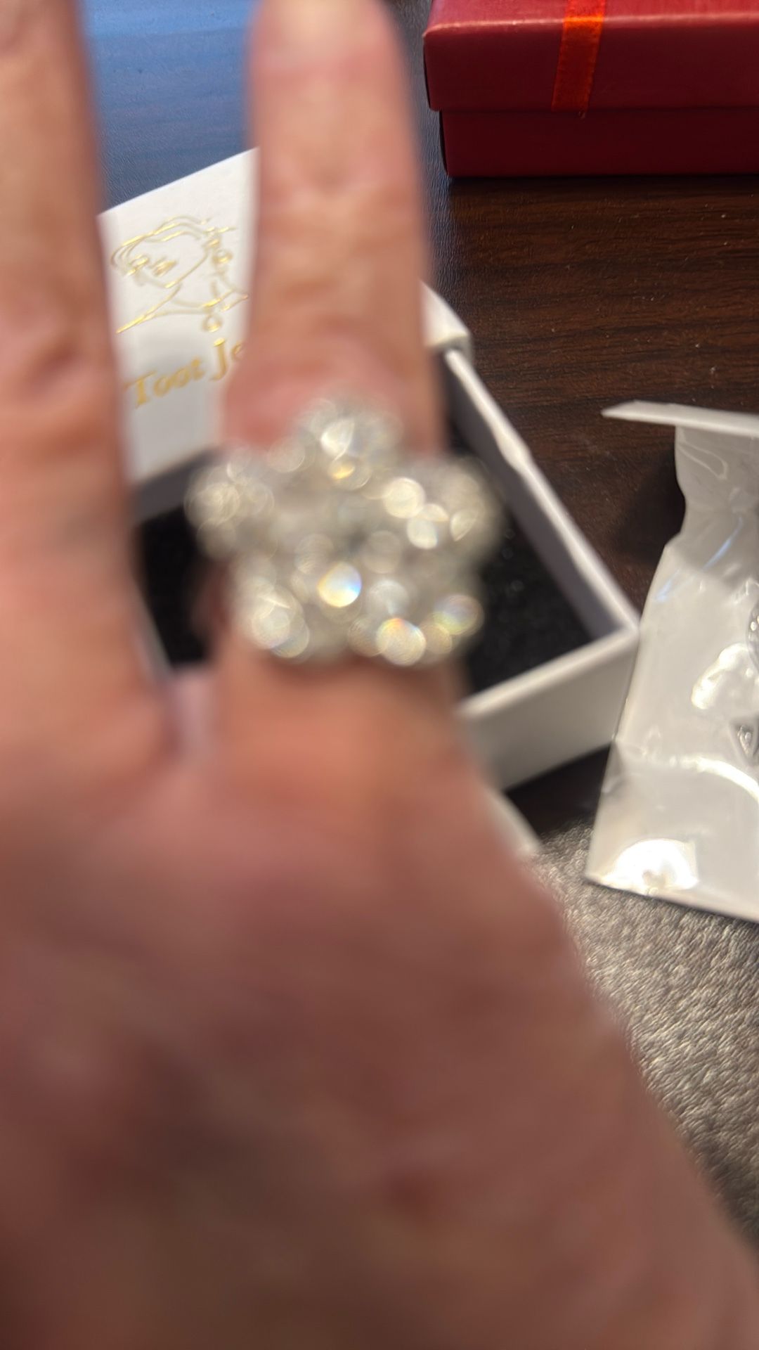 Size 9 Cz Sterling Silver Ring