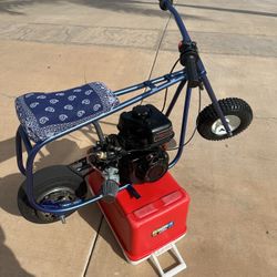 Blue Gts Mini Bike 