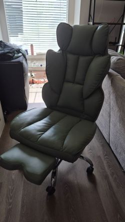 Green office chair