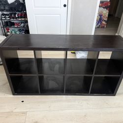 Black/Brown 8-Cube Storage Organizer 