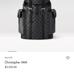 Louis Vuitton Damier Christopher MM Backpack