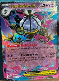 Mega Chandelure ex Pokémon Card 038/084