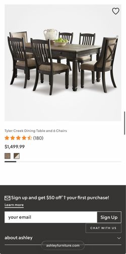 Ashley Furniture-Dinning room table 5 piece