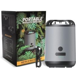 Mosquito Repellent Outdoor Patio Portable Mosquito Repellent Device with Heating Function, Type-C Rechargeable, Suitable for Camping, Hiking, and Pati