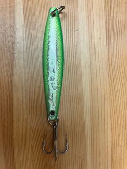 Tady 4/0 Heavy Saltwater Fishing Jig, Yoyo Iron, Chartreuse-Silver