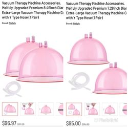 XL & XXL Vacuum Therapy Cups for Butt enhancement