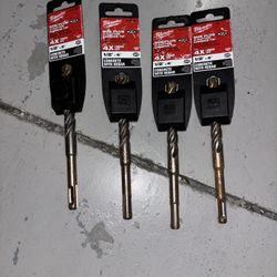 Milwaukee 1/2 Inch X 6 Inch Concrete With Rebar Masonry Drill Bits