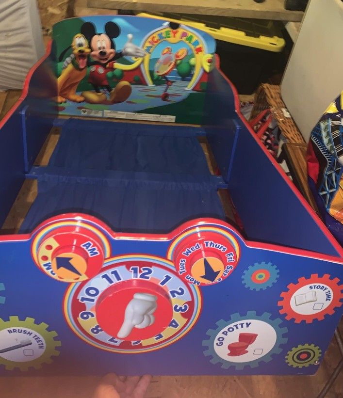 Mickey Mouse Safety Bed For Toddlers, Ages 1-5