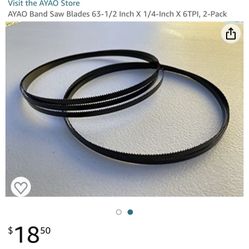 AYAO Band Saw Blades 63-1/2 Inch X 1/4-Inch X 6TPI, 2-Pack