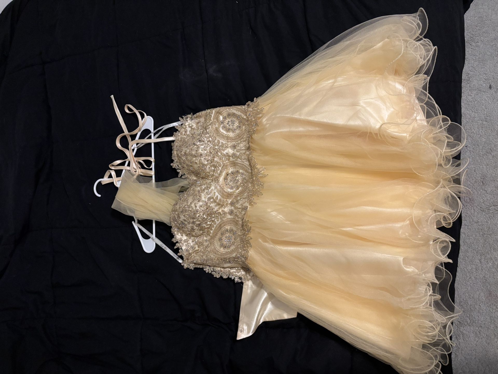 yellow homecoming dress