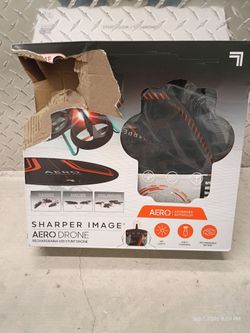 Sharper Image Aero Drone – Rechargeable LED Stunt Drone (2.4 GHz)