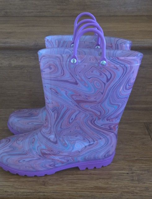 Girls Size 3 Rainboots