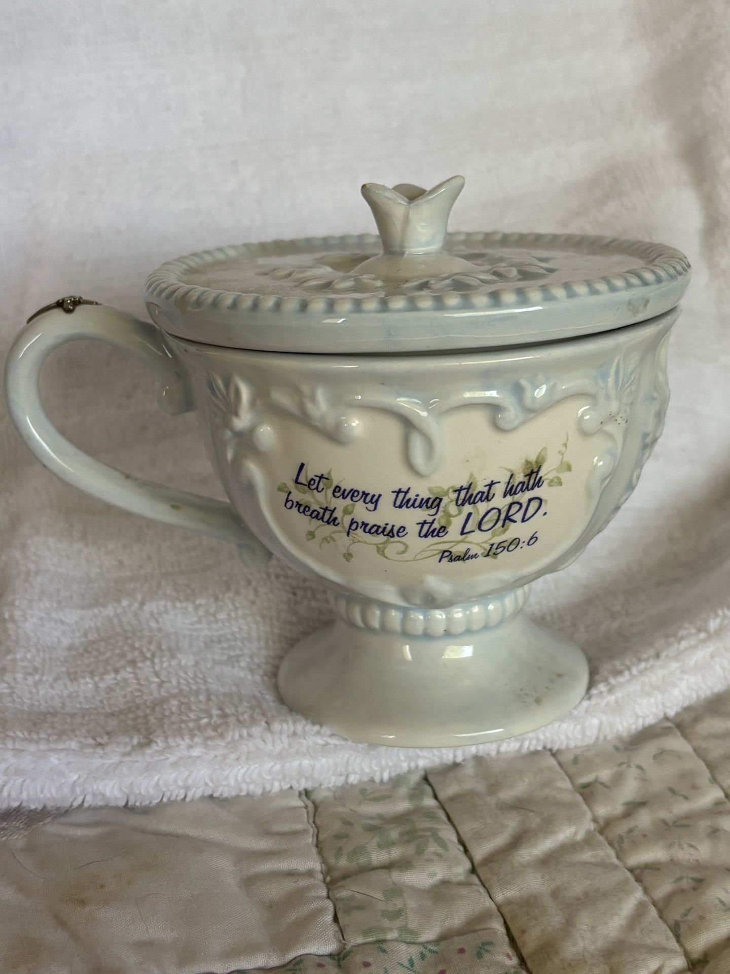 MICHEL & Co Bible verse tea cup