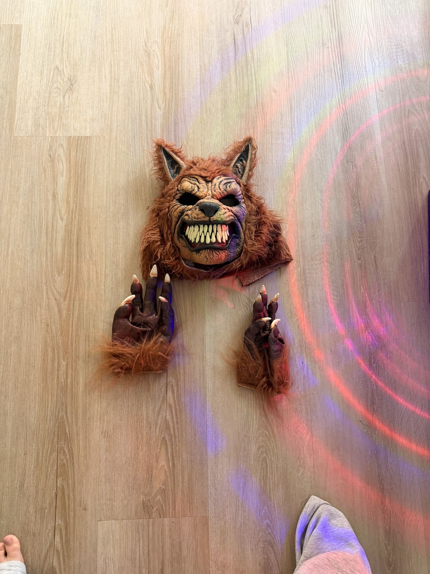 Halloween Wolf Mask And Gloves