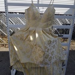 Yellow Floral Dress Size 11