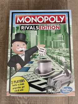 New Monopoly Rivals Edition -For 2 Players!