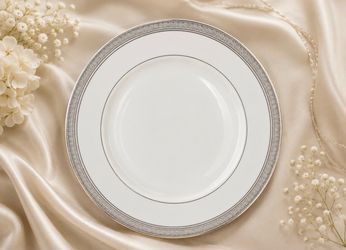 Mikasa Palatial Platinum Fine China Round Buffet Platter (AKA Chop Plate)  (L3235-313) NWT