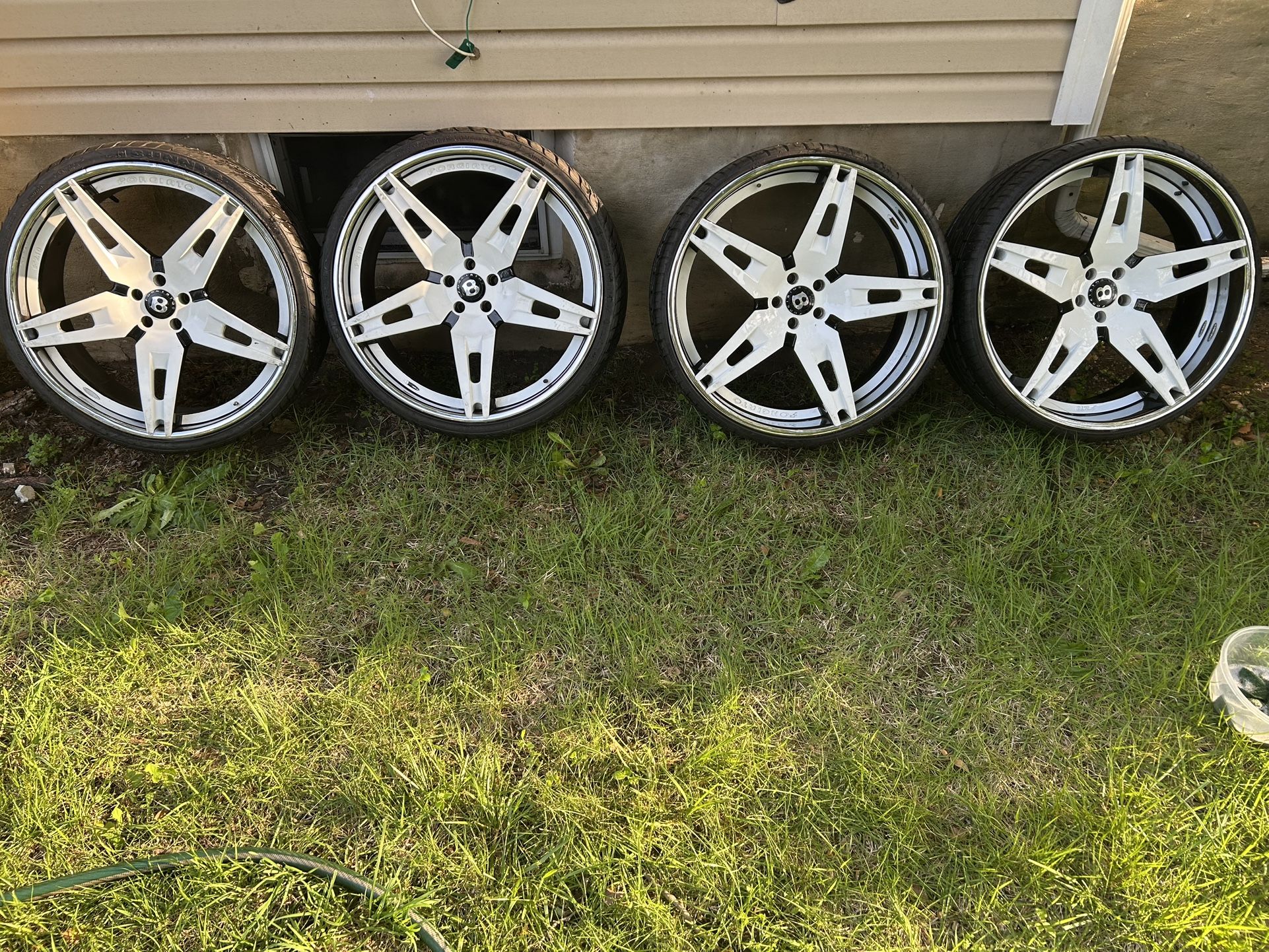 24’forgiato 5x112 Staggered