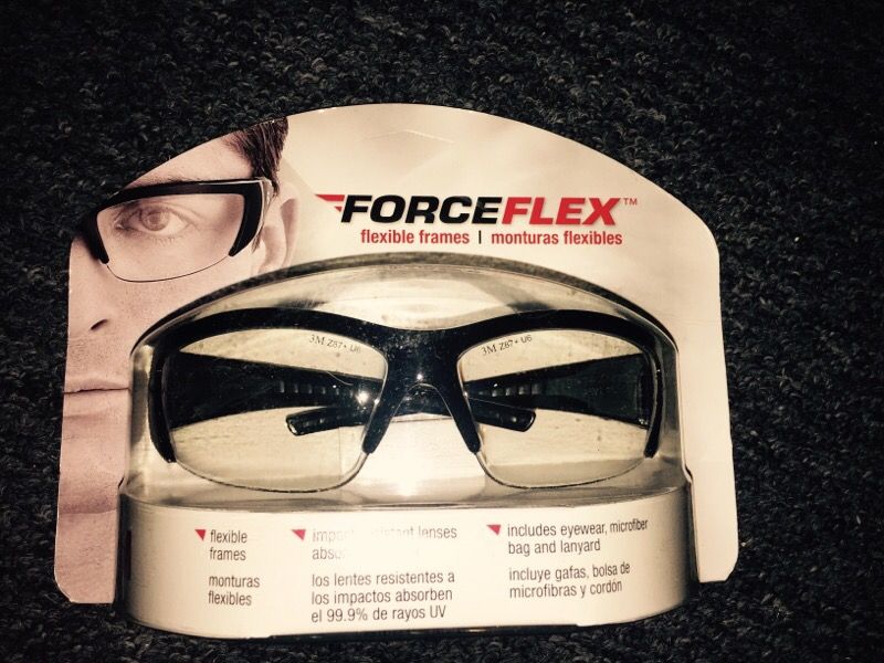 3M FORCEFLEX Safety Eyewear - Forceflex 99% UV Protection Black