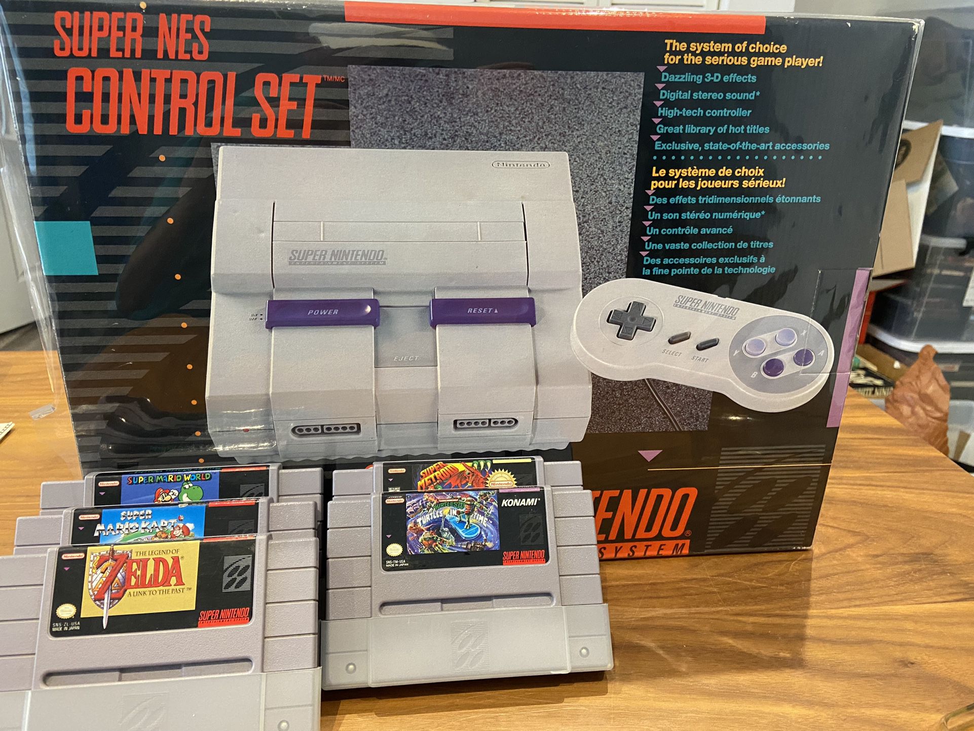 Trade Original 1991 Super Nintendo In Box Snes +Games 