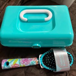 Hair Brush And Makeup Box $5