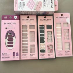 Dashing Diva LED Semi Cured Gel Starter Kit And Gel Nail Strips