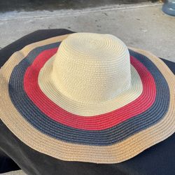 Woven Striped Hat