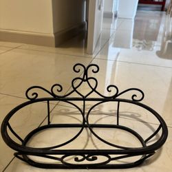 Iron Dog Bowl Holder 