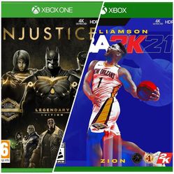 Bundle of 2 Pre-owned Xbox One Games
Injustice 2 Legendary Edition & NBA 2K21 