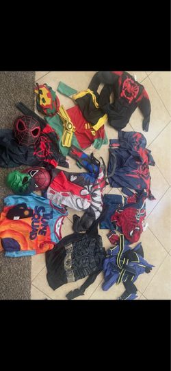 Kids Superhero Halloween Costume Lot