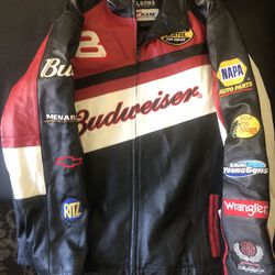 Dale Jr. Wilson Leather Jacket *NEW* Size-L