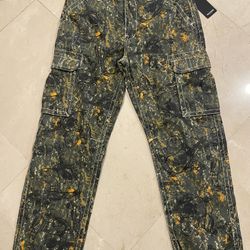 True Religion Buddha Camo Big T Cargo Pants