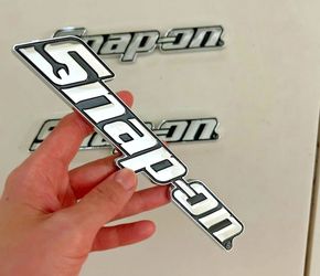 One Snap-on tools badge emblem adhesive back 20cm SHIPPING AVAILABLE