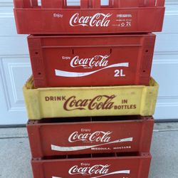 Coca Cola Plastic Bottle Crates Carriers - 5 Different Styles