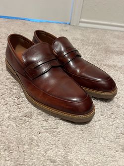 Brown Leather Penny Loafers