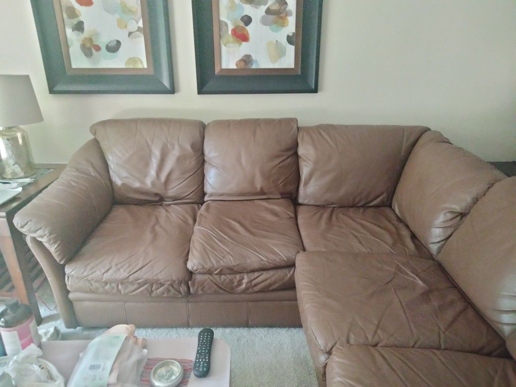 Leather Sectional