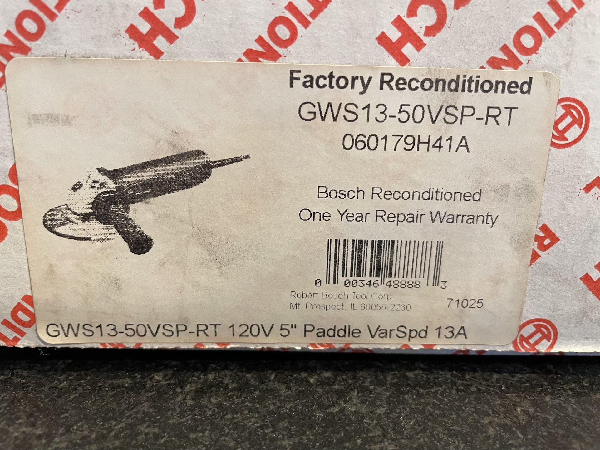 Bosch 5” Variable Speed Angle Grinder GWS 1350VSPRT