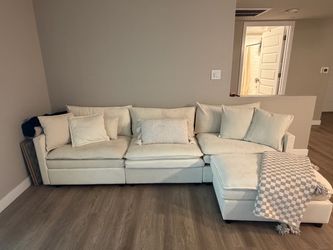 Tan modular couch