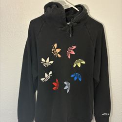 Adidas Originals Adicolor Shattered Trefoil Hoodie Black Men's Size Large