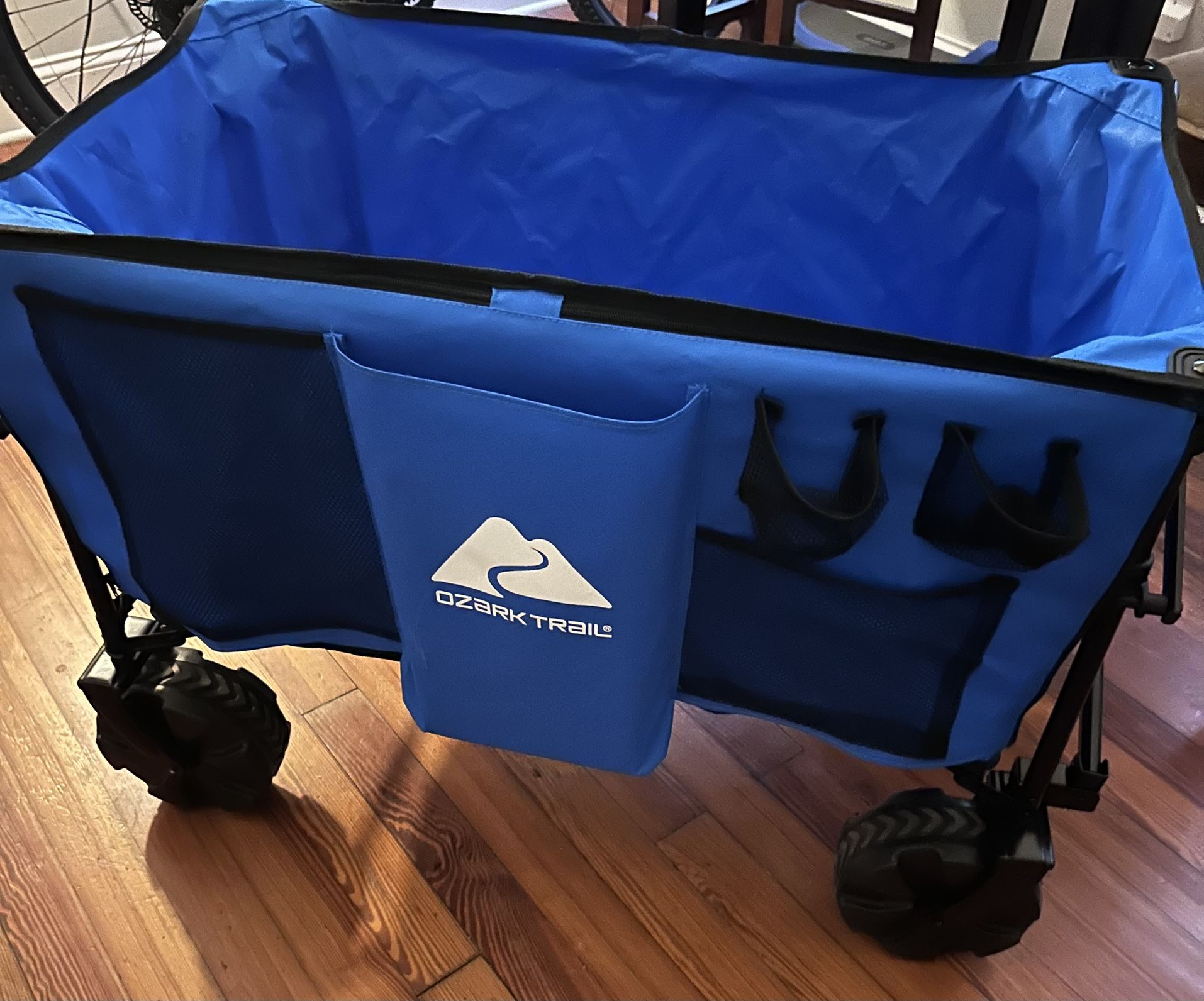 Ozark Trail All-Terrain Big Bucket Cart Wagon, Blue