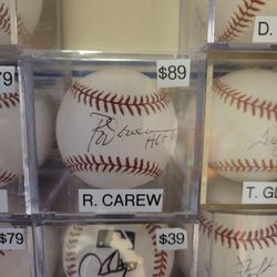 Angels Rod Carew Signed, PSA-Certified Baseball 