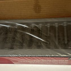 Snap-on Tools 15 pc 1/2" Drive 6-Point Metric Flank Drive® Deep Impact Socket Set (10-24 mm)