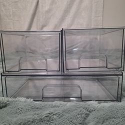 Plastic Storage Organizer Set